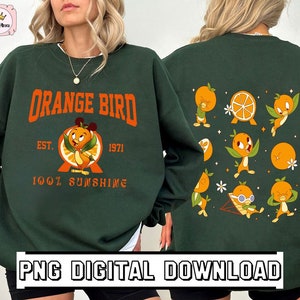 Digital Download | Orange Bird Epcot Png Download | Sunshine Orange Bird Png | Orange Bird Epcot Clipart | Epcot Flower Garden Festival