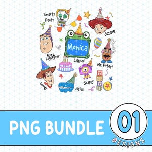 Personalized Toy Story 5 Birthday PNG, Lilypad Buzz Lightyear Woody Jessie, Toy Story Land Png, You've Got A Friend In Me Digital Download