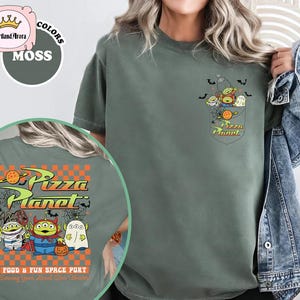 Vintage Toy Story Aliens Pizza Planet Halloween Png File Print, WDW Disneyland Halloween, Aliens Pizza Planet, Halloween Party 2025