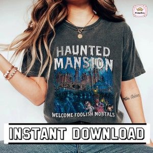Descarga PNG de La Mansión Encantada / Bienvenidos Mortales Insensatos / Camiseta de la Película de Halloween / Fantasmas Haciendo Autostop / Mansión Encantada / Viaje Encantado