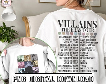 Digital File | Villains The Eras Tour Png | Disneyland Ursula Png | Villains Clipart | Ursual Little Mermaid Png | Ursula Clipart