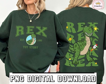 Digital Download | Toy Story Rex Shirt Download | Toy Story PNG | Toy Story Friends PNG | Rex PNG