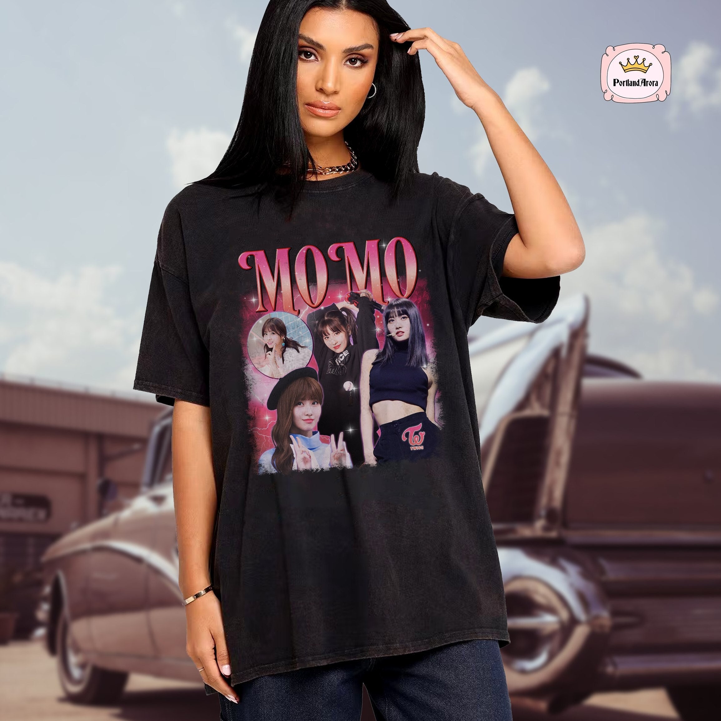 Twice Momo Retro Bootleg T-shirt Twice Shirt Kpop Shirt - Etsy