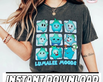 Lumalee Moods PNG Sublimering, 2023 Film Lumalee Blue, Lumalee Moods, Luna Star PNG, Blue Luna Star Digital, Lumalee PNG