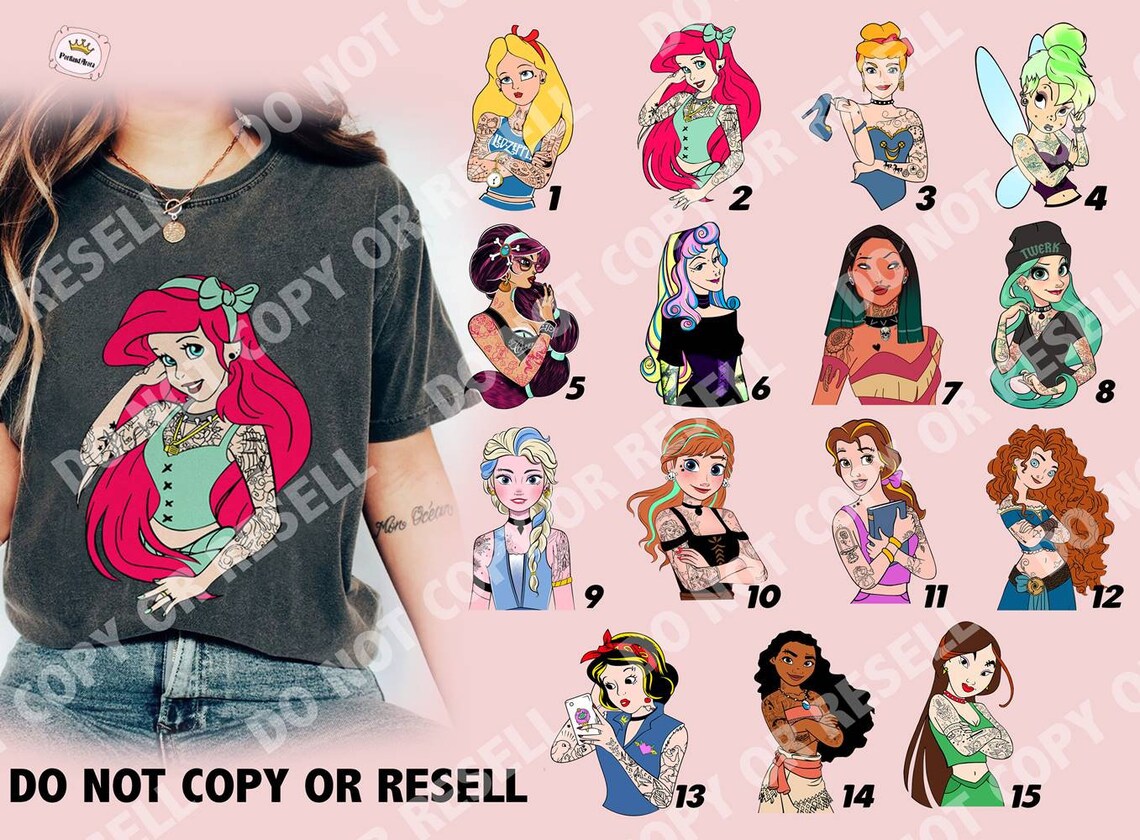 Digital Download, Punk Princess Bundle PNG, Some Girls Wear Pink Real ...
