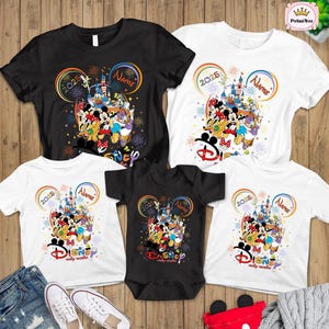 Personalized Mickey and Friends Family Vacation 2025 PNG Sublimation Design, Mickey Disneyland Download, Magic Castle, Magic Kingdom Png