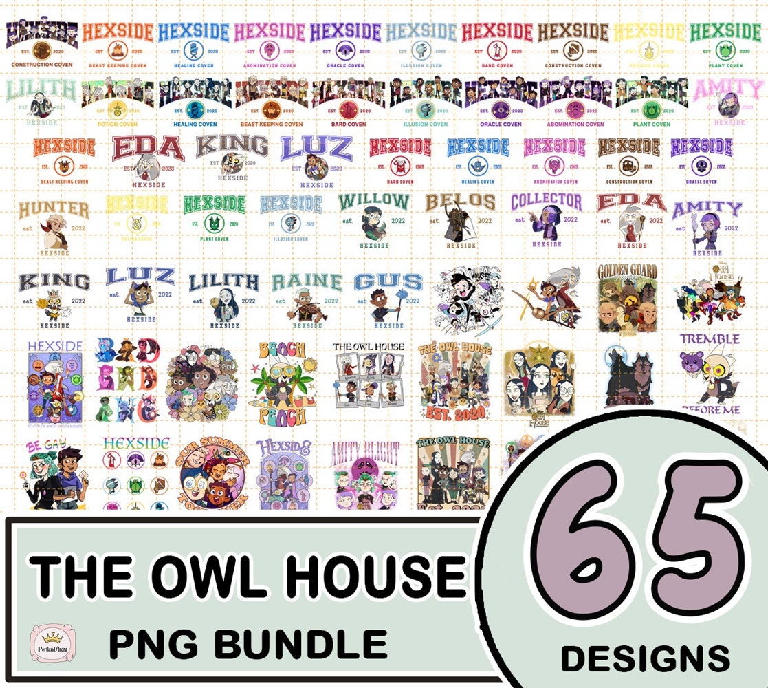 The Owl House Totally Rad Family Photo Satin Posters 300gsm 