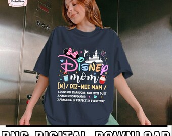 This Mom runs on Coffee & Magic Png, Disneyworld Mom Tee Png, Magical Mom Png, WDW Disneyland trip Gift for Mom Mother,Family Disneytrip Png