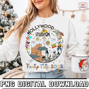 Hollywood Studios Family Trip 2025 Png, Family Vacation Trip Png, Hollywood Studio Png Download, Disneyworld Family Vacation Png