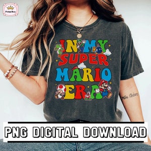 Dans mon époque Super Mario Png, Super Mario Png pour chemise, téléchargement Super Mario, crapaud pêche Bowser Mario Luigi, cliparts de jeux vidéo
