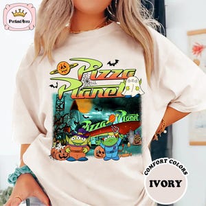 Pizza Planet Alien Halloween Png Sublimation Design, Toy Story Aliens Halloween, Spooky Season Png, Disneyland Halloween Party 2025
