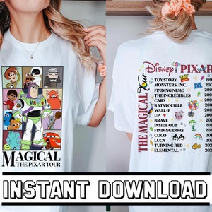Pixar Eras Tour PNG, Magisch The Pixar Tour Png Design, The Eras Tour Png, Pixar Characters Konzert Musik Digital Download, Toy Story 1995