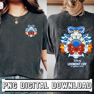 Disneyland Lookout Cay Shirt Download, At Lighthouse Point Png, Disneyland Cruise Line Png Download, Mickey and Friends Png, Donald Png