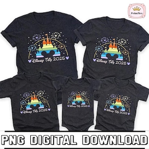 Instant Download | Disneyland Family Vacation 2024 Shirt Download | Magic Castle Disneytrip PNG | Family Vacation Trip Shirt |Disneyland PNG
