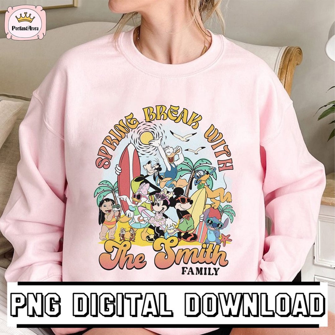 Personalized Disneyland Spring Break Png, Family Vaction Clipart ...