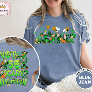 Mickey and Friends Not-So-Scary Halloween Png Digital Download, Mickey Skeleton, Disneyland Halloween Party 2025, Halloween T-shirt Design