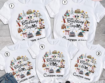 Personalized Mickey and Friends Birthday Squad Png Download, Custom Disneyland Birthday, Magic Kingdom, Birthday Crew, Digital File