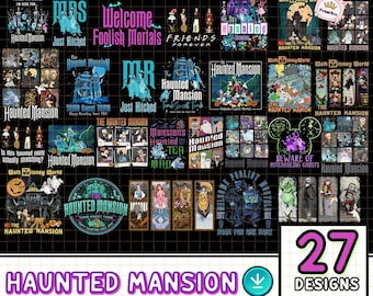 Haunted Mansion Bundle PNG Download |Halloween Instant Download | Foolish Mortals | Madame Leota PNG | Digital Download