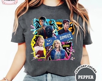 Zombies 4 Dawn Of The Vampires Png, Addison Eliza Nova Victor Willa Zed, Zombies 4 Characters, Zombies 4 Movie Png Sublimation Download