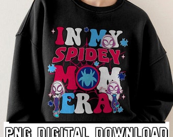 vintage In My Spider Mom Era - Télécharger | Araignée Gwen Stacy png | Téléchargement numérique | Gwen Stacy PNG