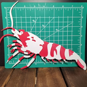 Shrimp Wall Art 3D Printed