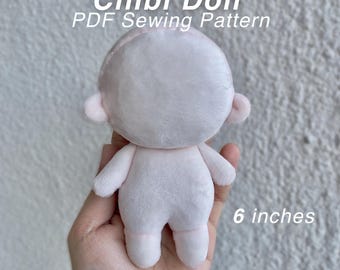 6 Inch Chibi Doll Sewing Pattern | Kawaii Plush PDF (Instant Download)
