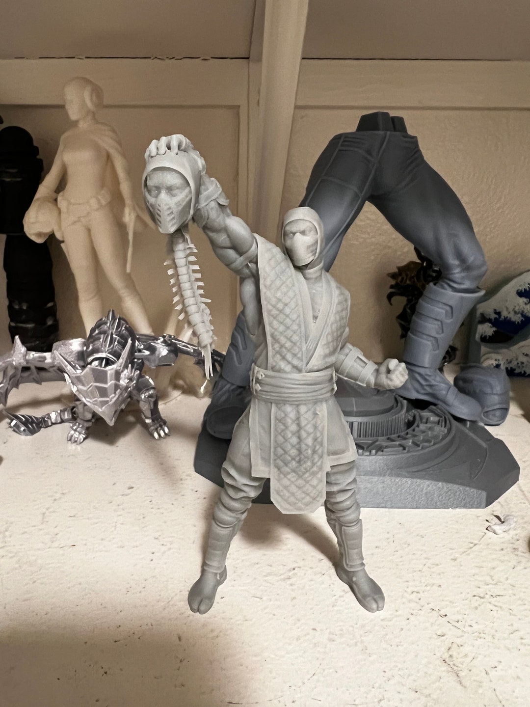 Handcrafted 3D Printed Subzero Statue Freeze the Competition With This