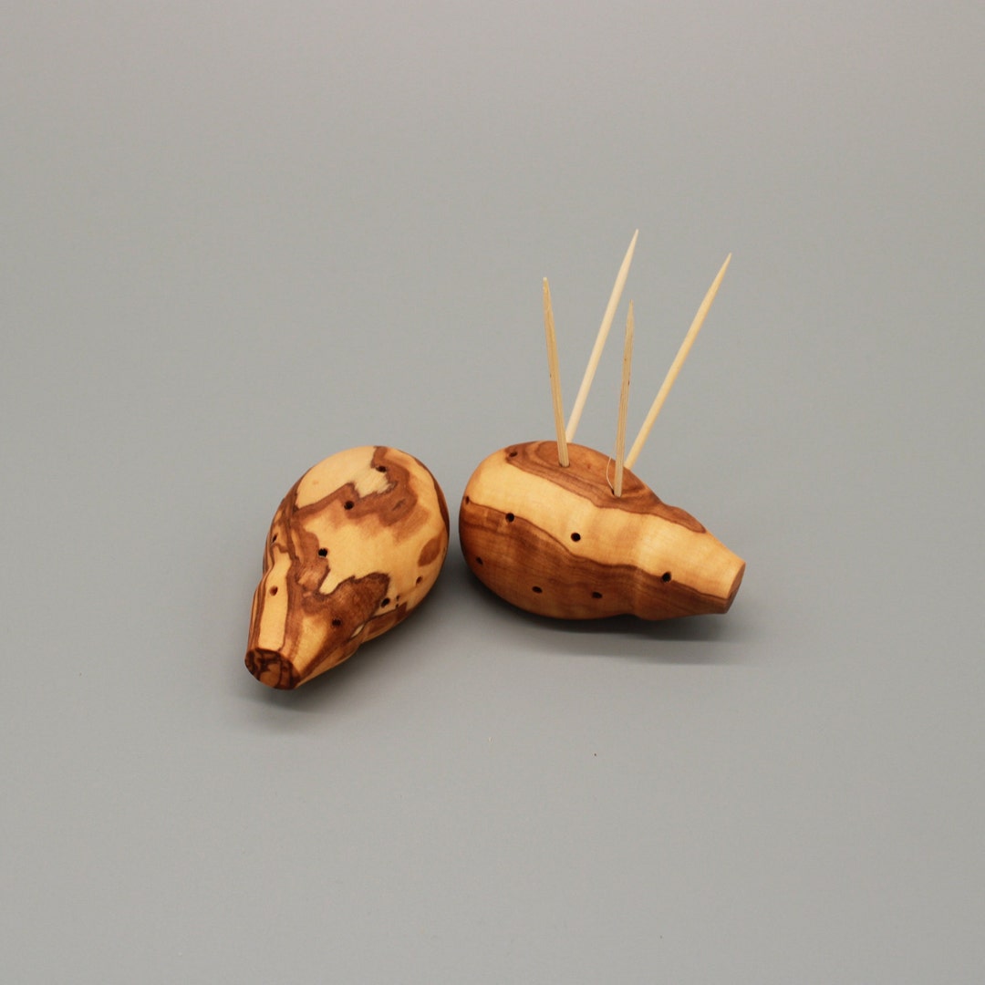 VIFERR Zahnstocherhalter Edelstahl - Aufbewahrungsbox Mit Deckel 5,5x8cm