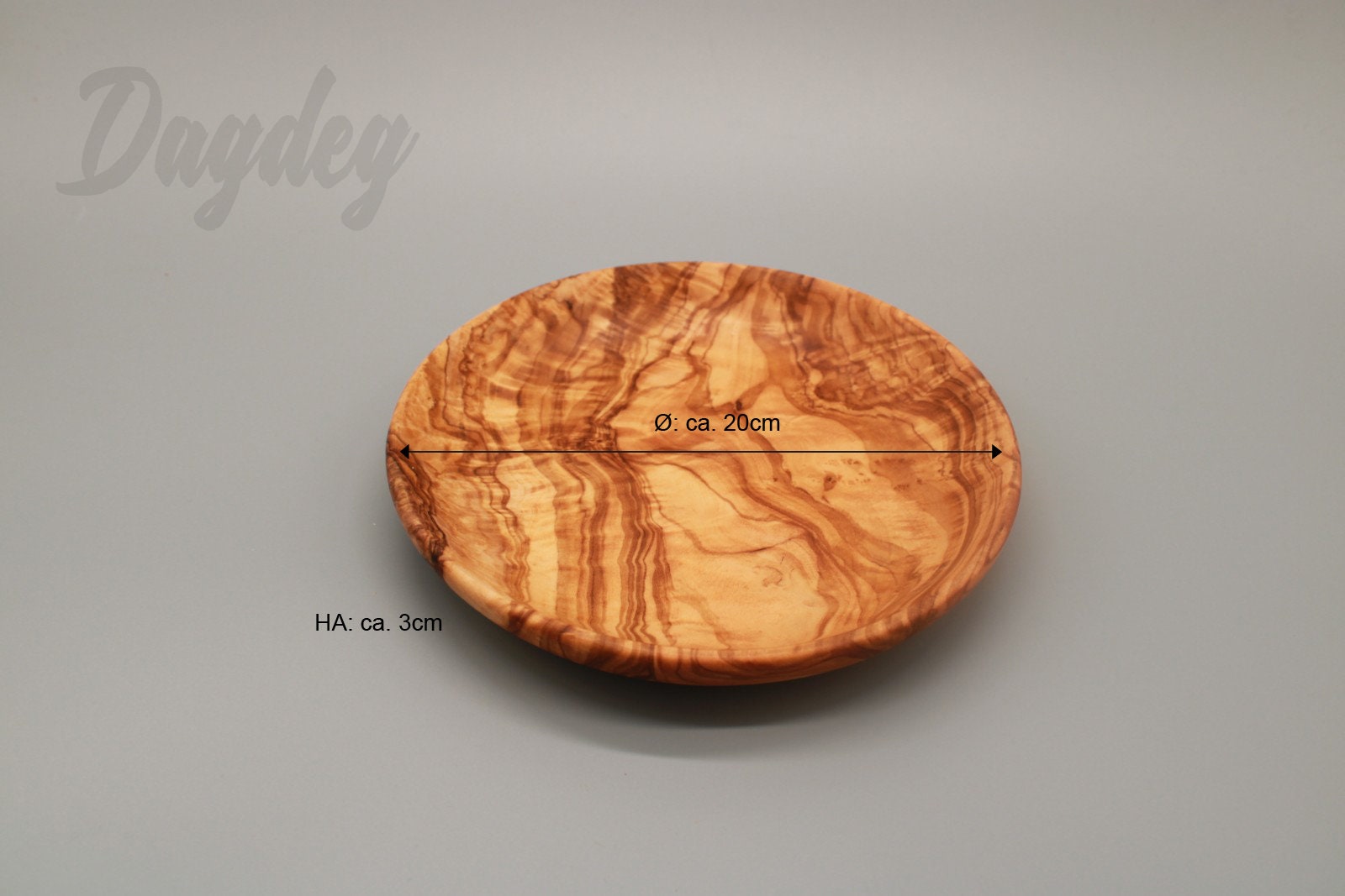 Olive Wood Plate Round Handmade Etsy
