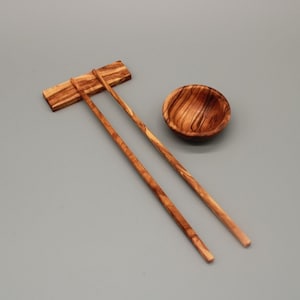 Sushi chopsticks made of olive wood | Handmade chopsticks | Length selectable | Natural wooden chopsticks for sushi & Asian cuisine