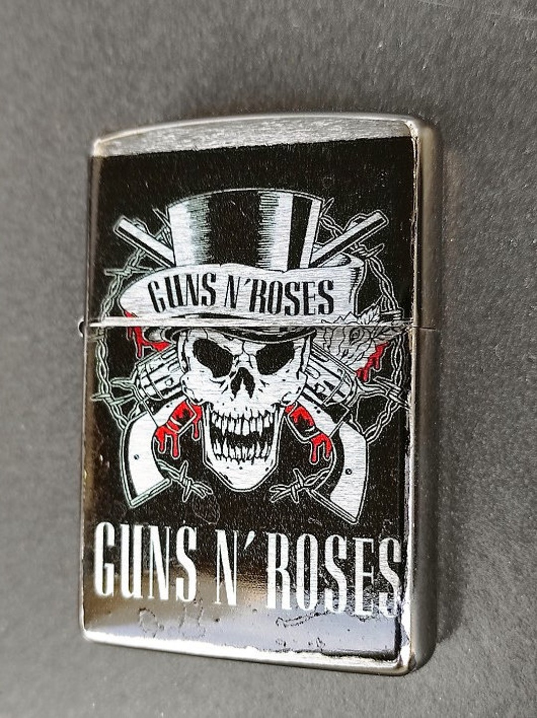 Original Zippo With Print / Guns A Roses - Etsy