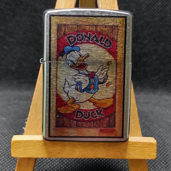 Original Zippo mit Aufdruck / Donald Duck