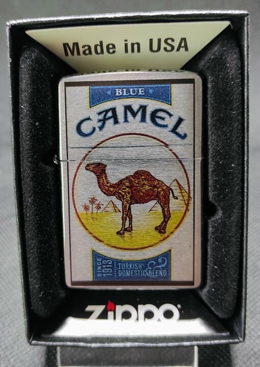 Original Zippo With Print / Camel Vintage - Etsy