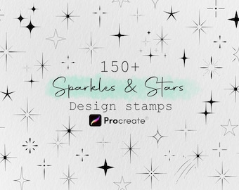 Plus de 150 motifs de procréation scintillants et étoiles, boîte à outils de tatouage, pinceaux scintillants