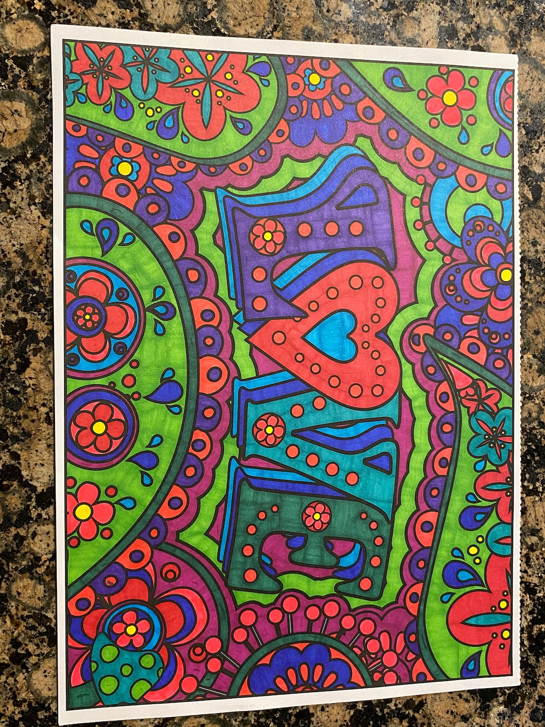 Finished Coloring Page Etsy - Il 1080xN.5395023009 Iz3x