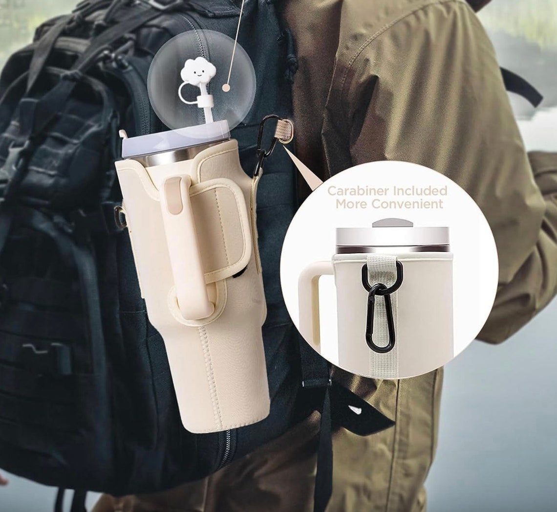bolimoss Stanley - Borsa porta bottiglie d'acqua con tasca per telefono