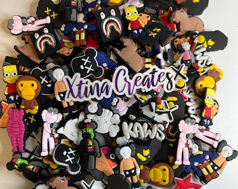 Croc Charms Charms KAWS Anime Kawaii Bundle of 5 