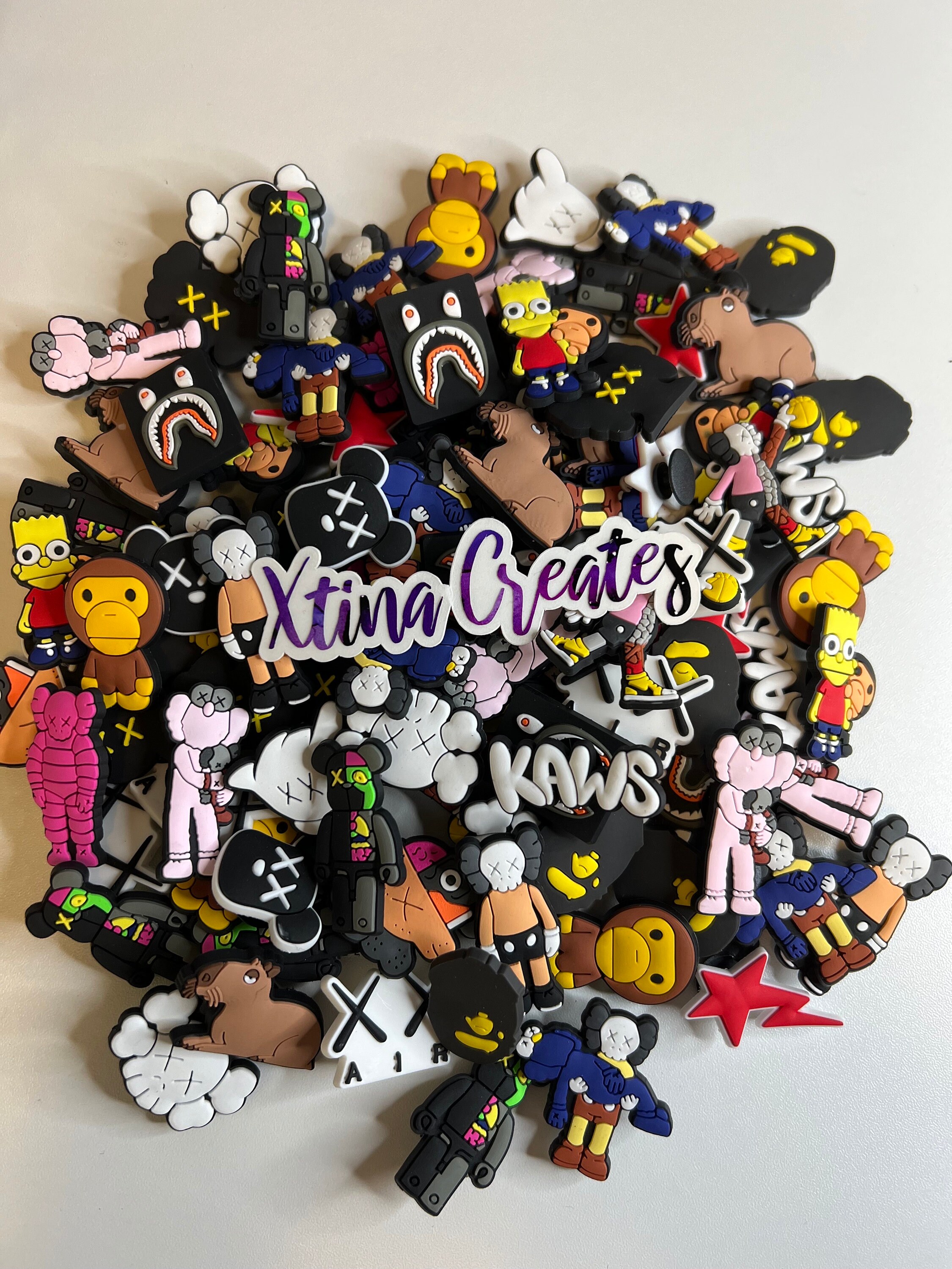 Jibbitz Kaws and Bape