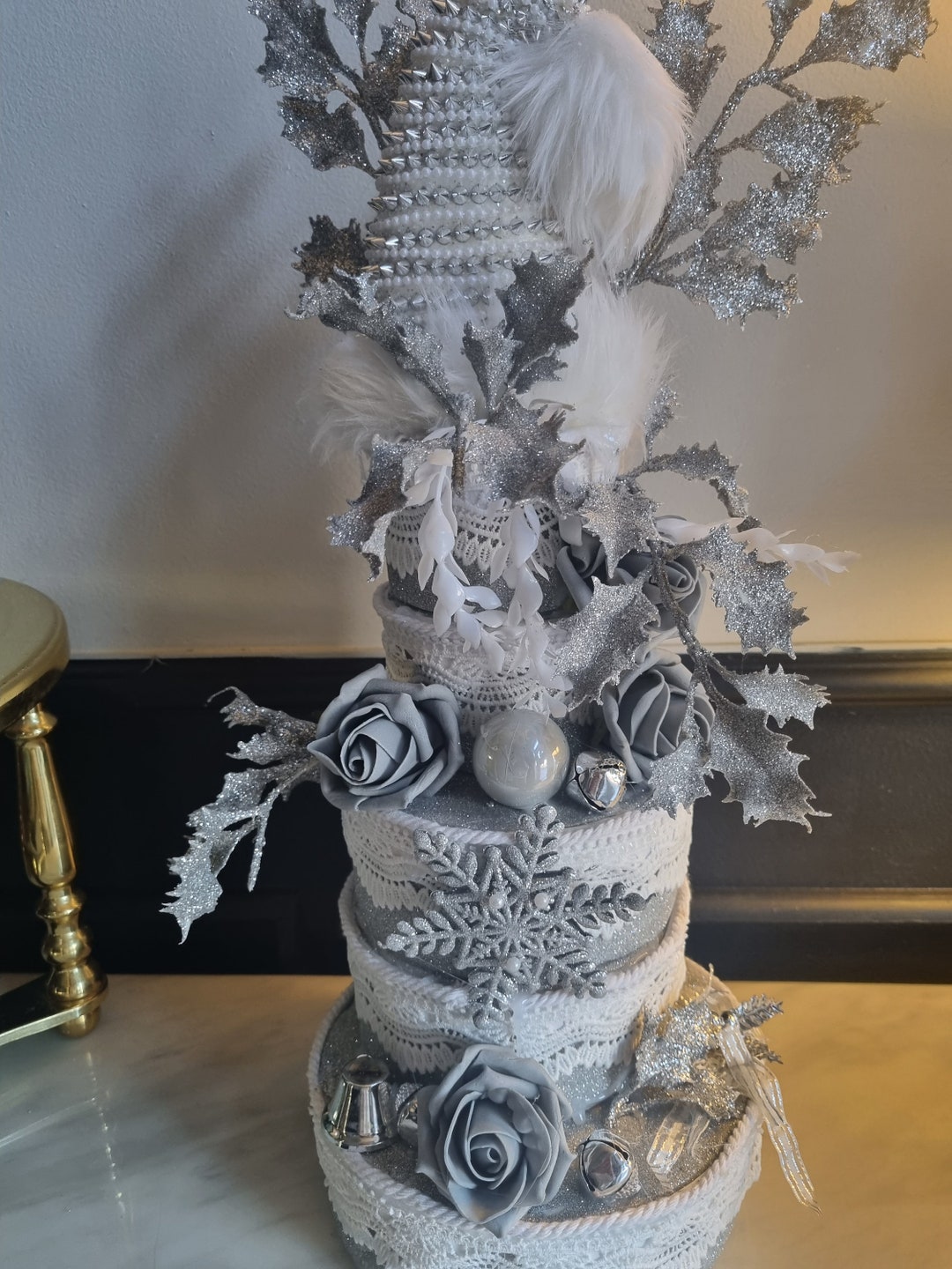 Cake Display . Fake Cake . Christmas . Christmas Decoration . - Etsy