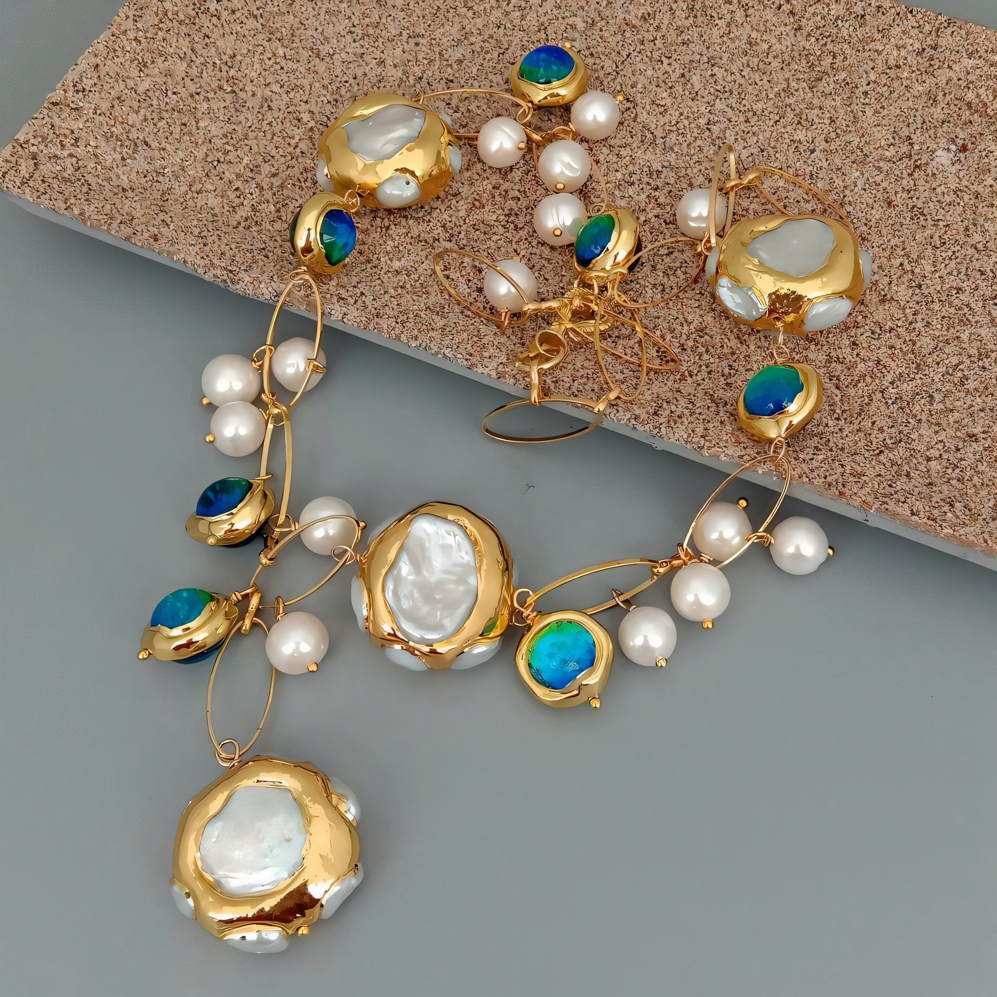 Vintage Pearl Necklace Freshwater Pearl Necklace Vintage - Etsy UK
