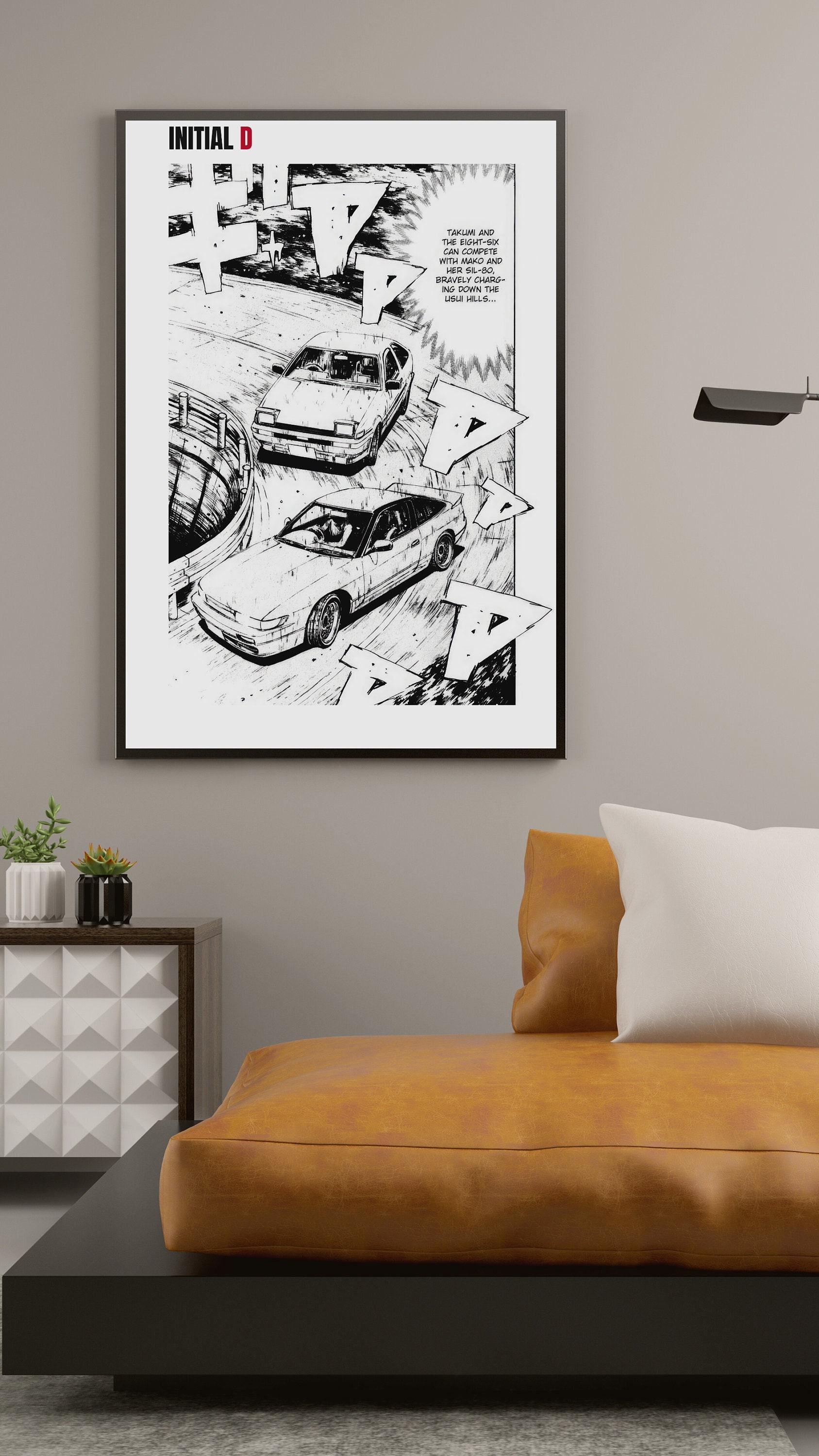 initial d' Poster, picture, metal print, paint by Thogi Gio