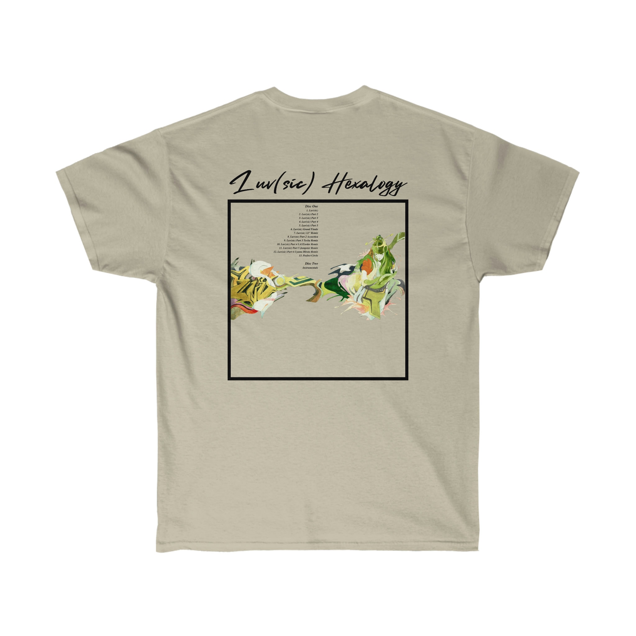 Nujabes Luv Sic Hexalogy Tracklist T-shirt | Pocket and Back