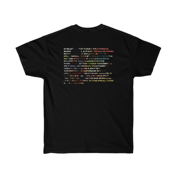Nujabes Metaphorical Music Tracklist T-shirt Pocket and Back Print 