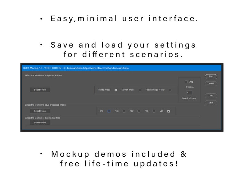 Batch Video Mockup: Photoshop Automation Script (MP4 Export) - Etsy