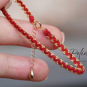 Red Silk String Bracelet, Traditional Kabbalah & Buddhism, Karma
