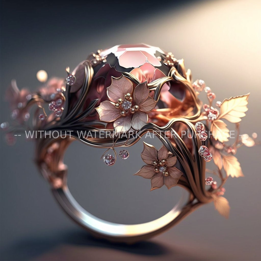 Jewelry, Golden Ring, Gemstone, Sakura Flowers, Neural Network Painting, AI ART, Home Art, Digital Printing, Digital Art - Etsy Jewelry, Golden Ring, Gemstone, Sakura Flowers, Neural Network Painting, AI ART, Home Art, Digital Printing, Digital Art - Etsy