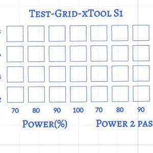 Creative Space xTool S1 Laser Acrylic Test Files | Engrave Test | Cut Test