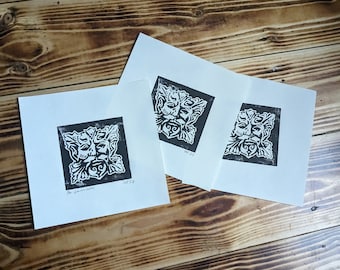 Den gröna mannen Linotryck