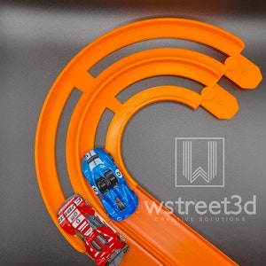 180 degree double curve compatible with Hot Wheels tracks