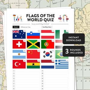 Flags of the World Bingo: Printable Game for Kids  Printable games for  kids, Teaching geography, Educational games for kids